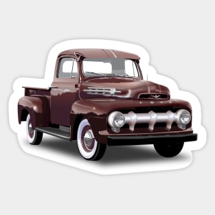 1952 Ford F100 Pickup Truck Sticker